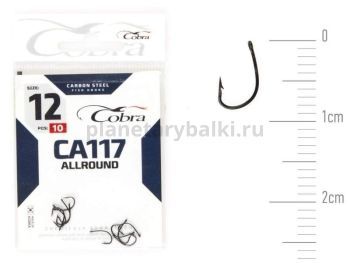 Крючки Cobra Allround FUNA CA117 №12, 10шт.