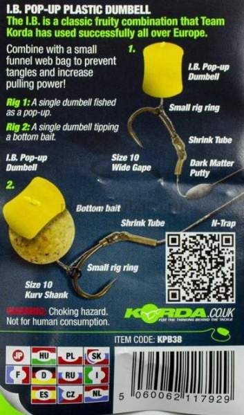Имитационная приманка KORDA Dumbell Pop-Up IB 8мм, 10шт. для рыбалки, Имитационная приманка KORDA Dumbell Pop-Up IB 8мм, 10шт. отзывы, Имитационная приманка KORDA Dumbell Pop-Up IB 8мм, 10шт. купить, Имитационная приманка KORDA Dumbell Pop-Up IB 8мм, 10шт. купить в интернет магазине, Имитационная приманка KORDA Dumbell Pop-Up IB 8мм, 10шт. выбрать, Имитационная приманка KORDA Dumbell Pop-Up IB 8мм, 10шт. обзор, Имитационная приманка KORDA Dumbell Pop-Up IB 8мм, 10шт. купить в розничном магазине