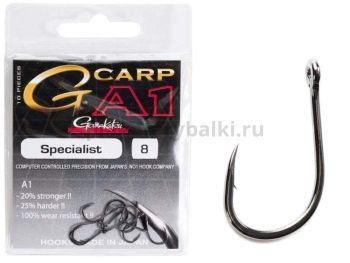 Крючки Gamakatsu A1 G-Carp SPECIALIST HOOKS разм. 08 10шт.
