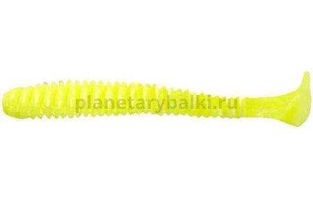Виброхвост LureMax SENSOR 4'' 10см, Chartreuse 001, 10шт.