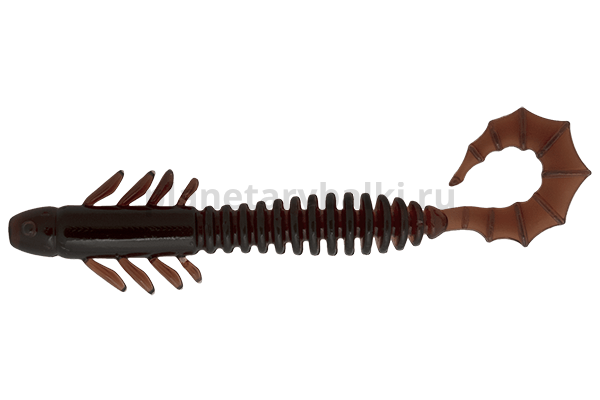 Приманка силиконовая LureMax GOBLIN 3,5'' 8см, Motor Oil 05-003, 5шт.