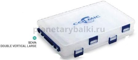 Коробка пластиковая COLMIC DOUBLE VERTICAL LARGE двойная, 27х17х4,8см