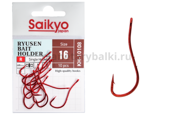 Крючки Saikyo RYUSEN BAIT HOLDER R BN KH-10108 №16, 10шт.