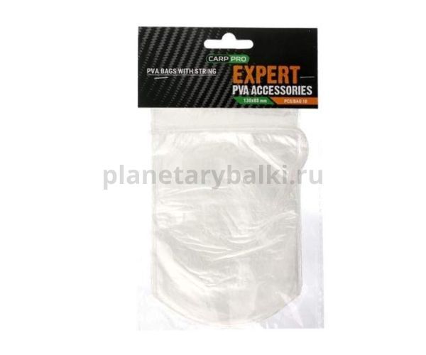 ПВА пакет c затяжкой M 13х8,8см CARP PRO