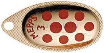 Блесна вращающаяся Mepps AGLIA PTS №1, 3,5гр., цвет Copper/Red dots