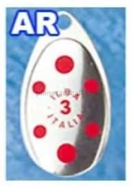 Блесна вращающаяся ILBA TONDO f/d/s №1, 3гр., цвет silver-red