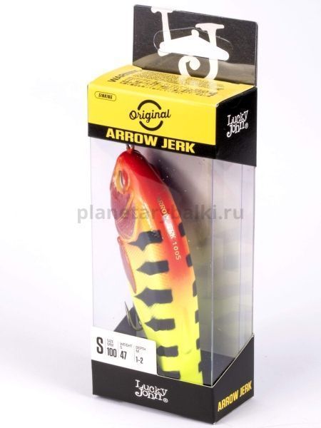 Воблер тонущий Lucky John Original ARROW JERK S 100мм, 47гр., 1-2м, цвет 019 для рыбалки, Воблер тонущий Lucky John Original ARROW JERK S 100мм, 47гр., 1-2м, цвет 019 отзывы, Воблер тонущий Lucky John Original ARROW JERK S 100мм, 47гр., 1-2м, цвет 019 купить, Воблер тонущий Lucky John Original ARROW JERK S 100мм, 47гр., 1-2м, цвет 019 купить в интернет магазине, Воблер тонущий Lucky John Original ARROW JERK S 100мм, 47гр., 1-2м, цвет 019 выбрать, Воблер тонущий Lucky John Original ARROW JERK S 100мм, 47гр., 1-2м, цвет 019 обзор, Воблер тонущий Lucky John Original ARROW JERK S 100мм, 47гр., 1-2м, цвет 019 купить в розничном магазине