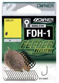 Крючки OWNER Feeder Hook FDH-1 brown №8, 16шт.