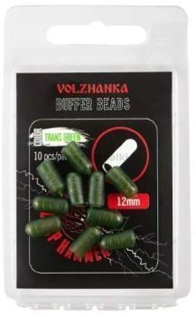 Отбойник Volzhanka Buffer Beads цвет Trasn Green 12мм, 10шт.