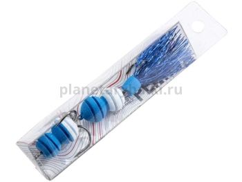 Приманка джиговая Lucky John PENNON ROLLERWORM син./бел. в блистере