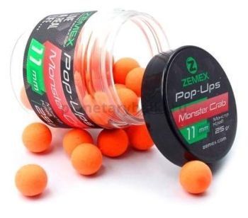 Бойлы плавающие ZEMEX Pop-Ups Monster Crab 11мм, 25гр.