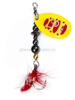 Блесна вращающаяся Lucky John BONNIE BLADE №2, 4.3гр., цвет 010 в блистере