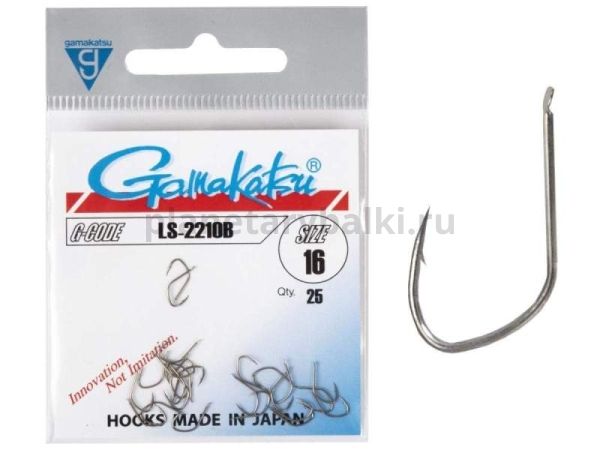 Крючки Gamakatsu LS-2210B HOOKS BRONZE разм. 16 25шт.