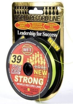 Шнур плетёный WFT KG STRONG Chartreuse 150м, 0,25мм, 39кг