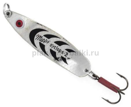 Блесна колеблющаяся MEPPS Syclops №2, 17гр., цвет AG/black