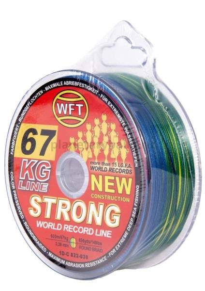 Шнур плетёный WFT KG STRONG Multicolor 600м, 0,39мм, 67кг
