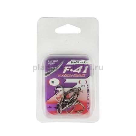 Крючок тройной FLAGMAN Treble hook F41 №2, 5шт.