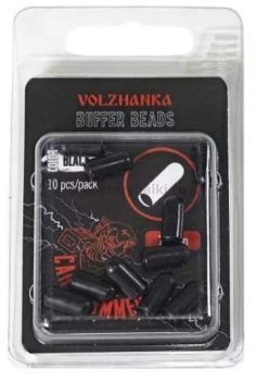 Отбойник Volzhanka Buffer Beads Black 12мм, 10шт.