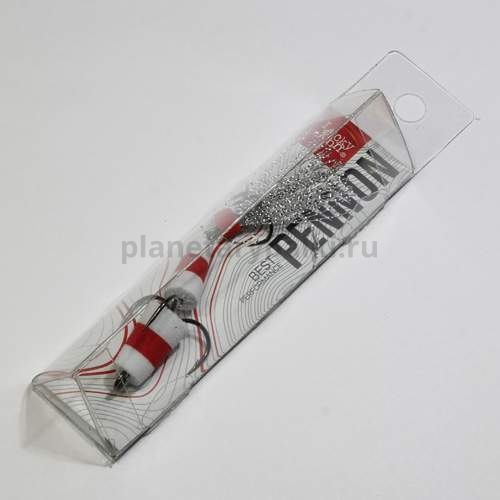 Приманка джиговая Lucky John PENNON 12 бел./крас./бел. в блистере