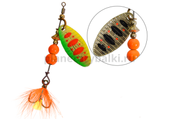 Блесна вращающаяся LureMax Tiga-1 3,1гр., цвет 007