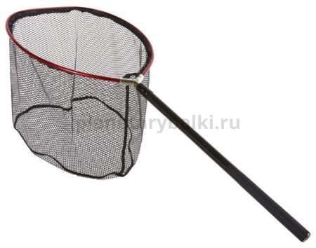 Подсачник разборный Lucky John телескопический, 162x40х45см прорезиненный