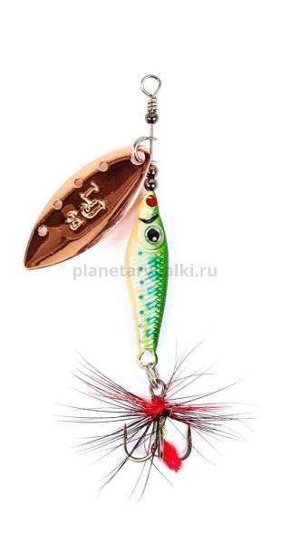 Блесна вращающаяся Lucky John TRIAN BLADE LONG 12гр., цвет 005 в блистере