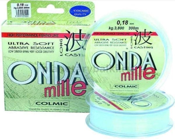 Леска COLMIC ONDA MILLE 300м, 0.30мм, 9,1кг