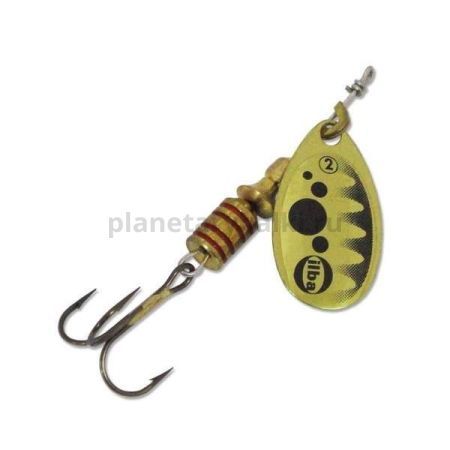 Блесна вращающаяся ILBA TONDO d/b №3, 7гр., цвет gold-black