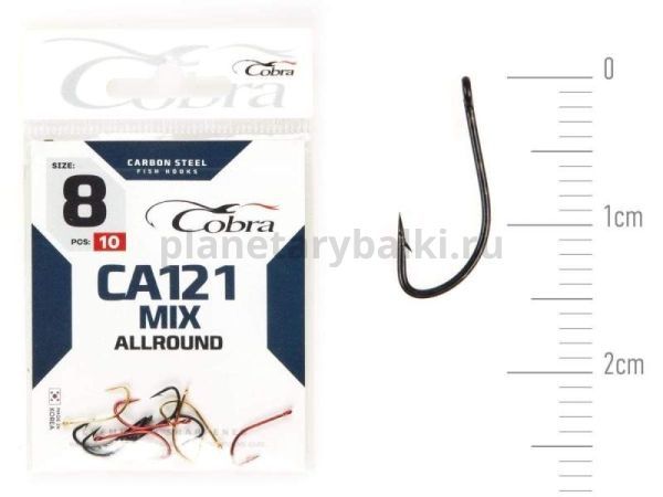 Крючки Cobra Allround MIX CA121 №8, 10шт.