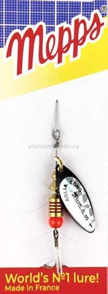 Блесна вращающаяся MEPPS Aglia Longue Rainbo №1, 4,5гр., цвет NR