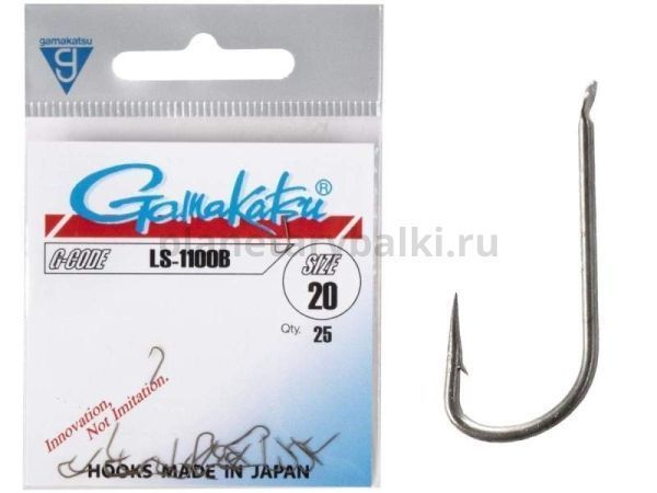 Крючки Gamakatsu LS-1100B HOOKS BRONZE разм. 20 25шт.