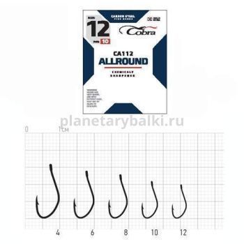 Крючки Cobra Allround AJI CA112 №4, 10шт.
