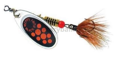 Блесна вращающаяся MEPPS Black Fury Mouche Orange №3, 6,5гр., цвет AG