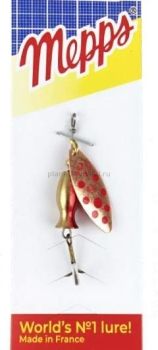 Блесна вращающаяся MEPPS Aglia Long Heavy №1, 8гр., цвет CU PTS red
