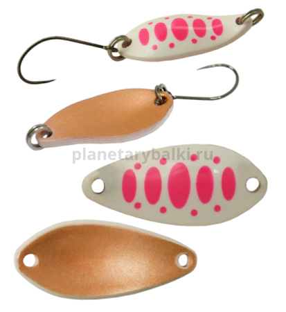 Блесна колеблющаяся LureMax Dotty 25мм, 2,4гр., цвет 12