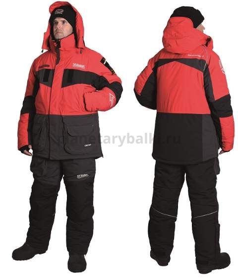 Костюм зимний Alaskan New Polar 2.0 красный/серый/черный, размер M (куртка + полукомбинезон)