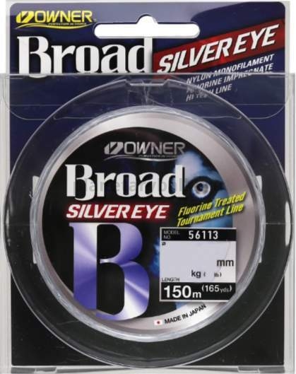 Монофильная леска OWNER Broad Silver Eye 150м, 0,18мм, 3,1кг