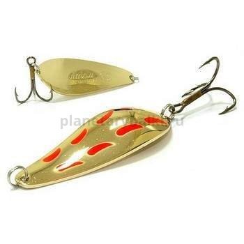 Блесна колеблющаяся Mister Cro АТОМ, 67мм, 22гр., цвет G с точками