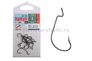 Крючки Saikyo BS-3312 BN №1, 10шт.