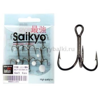 Крючки тройные Saikyo 1130 BN №06, 10шт.