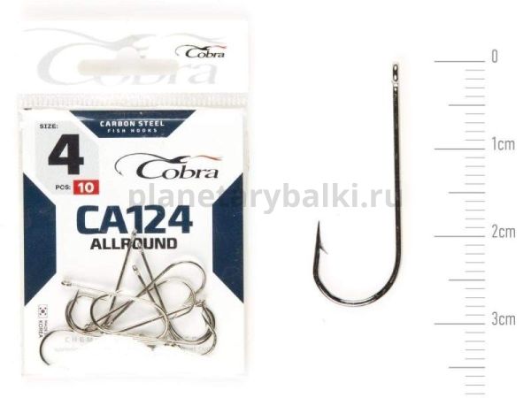 Крючки Cobra Allround ROUND CA124 №4, 10шт.