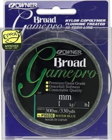 Леска OWNER Broad Game Pro blue 300м, 0,22мм, 3,24кг