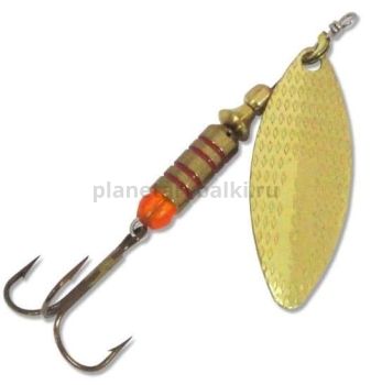 Блесна вращающаяся ILBA LUNGO n/d №1, 3гр., цвет gold
