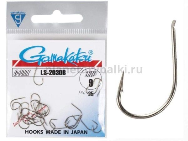 Крючки Gamakatsu LS-2030B HOOKS BRONZE разм. 09 25шт.