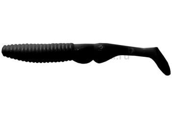 Виброхвост LureMax BUTCHER 5'' 13см, Black 006, 5шт.