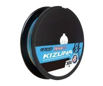 Шнур OWNER Kizuna X8 Broad PE 300м, 0,1мм, 4,1кг multi color 10м