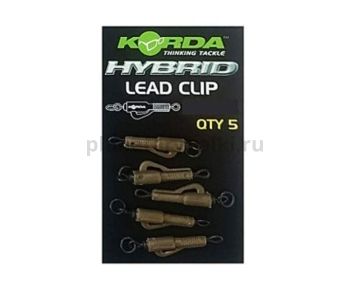 Клипса безопасная с кольцом KORDA Hybrid Lead Clips Weed