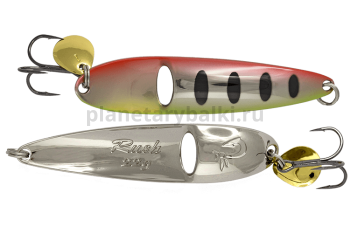 Блесна колеблющаяся LureMax Rush 90мм, 28гр., цвет 43, Red eye