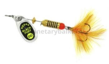 Блесна вращающаяся MEPPS Black Fury Mouche Orange 00, 1,5гр., цвет AG