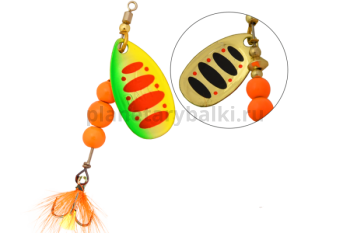 Блесна вращающаяся LureMax Daffy-2 5,3гр., цвет 007